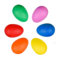 Voarge Musical Eggs Shakers, Plastic Egg Shakers Percussion Egg Shakers Musical Instruments Maracas Egg Shakers with Miniature Iron Sand for Babies Kids, 6 Pieces 6 Colors