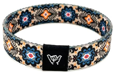 Hang Loose Bands Surfer Beach Bracelet for Men, Women and Teens - Comfortable Summer Bracelets - Boho Reversible Bracelet - Adjustable Festival Accessories & Friendship Jewelry Bracelet