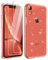 Tikgue Hülle für iPhone XR mit 2 Stück Schutzfolie，Handyhülle Glitzer Transparent Silikon Stoßfeste Schutzhülle Slim Weich TPU Case Kompatibel mit iPhone XR