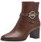 MARCO TOZZI by Guido Maria Kretschmer Damen Stiefeletten mit Absatz aus Kunstleder Spitz, Braun (Chestnut), 37 EU