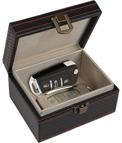 Faraday Box Faraday-Box, Faraday-Käfig-Box, Für Schlüssel, Auto-Sicherheits-Anti-Diebstahl-Signal-RFID-Blocker-Schutz-Blockierungsbox (Size : 19cmx12cmx9cm)