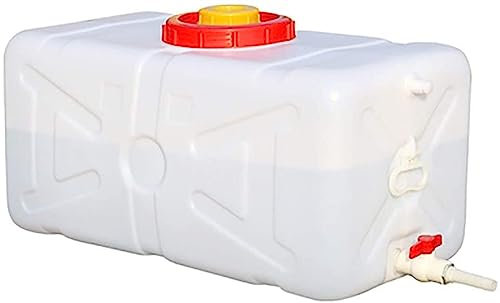 YXCUIDP Recipiente Agua Tanque Rectangular Horizontal Grande Plástico Grado Alimenticio Gran Capacidad Tanque Externo Engrosado Tapa Del Recipiente De Agua Doméstico Tanque De Agua Blanca (Size : 100