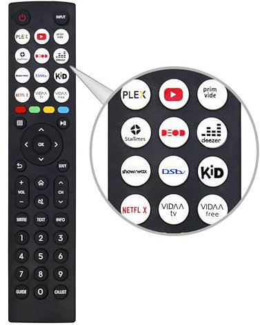 FOXRMT Sostituzione Telecomando Hisense per Hisense Smart Vidaa TV