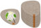 Miqio® Design Filzuntersetzer Stone | 10er-Set | 13 x 11 cm | Nachhaltige Oekotex Glasuntersetzer aus Filz | 10 Untersetzer für Getränke, Gläser, Kerzen, Tassen, Bar | Tischdeko | Beige