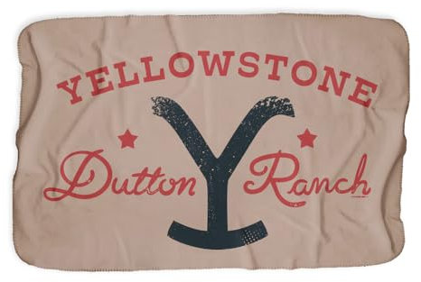 Yellowstone Dutton Ranch Star Sherpa-Decke, 94 x 144,8 cm, offizielles Lizenzprodukt