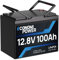 EconomiPower Lifepo4 100Ah 12V Lithium Batterie, 100A BMS 6000+ Deep Cycle Lithium Batterie, Max.1280Wh Energie für Trolling Motor, Wohnmobil, Camping, Schifffahrt, Solar und Off-Grid System