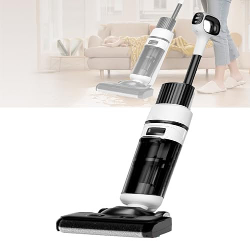 Aspiradora Doméstica, Tanque De Agua Limpia De 750 Ml, Tanque De Aguas Residuales De 650 Ml, Duración De La Batería De 40 Minutos, 2600 Mah, Dos Modos, Limpieza De Pisos Y Alfombras
