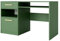 Albello Schreibtisch mit Schubladen Blame Schreibtisch für das Schlafzimmer Schreibtisch für Kinderzimmer Bürotisch Computertisch Moderner Schreibtisch Grün, Goldene Beschläge 125 cm x 58 cm x 82 cm