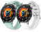 KeeFos 22mm Correa Compatible Con Huawei Watch GT5 Pro/GT5/GT4/GT3(46mm), 2 Piezas Silicona Banda, Correas de Repuesto para Huawei Watch 4 Pro 48mm/4/3/3 Pro(46mm) - Blanco+Verde
