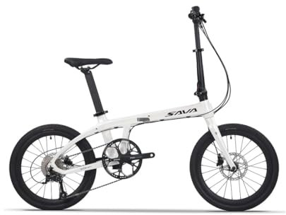SAVADECK Klapprad Carbon, Z1 Faltrad 20 Zoll Carbon Rahmen mit Shimano sora R3000 9 Gänge Gangschaltungsystem Ultraleichtes Fashion-Faltrad Klapprad für Herren Damen und Jungen (Weiß)