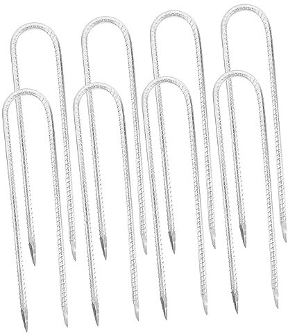 Parliky 8stücke U-förmige Stakes Gras Befestigung Für Zelt Gartennetz Landschaftsbau