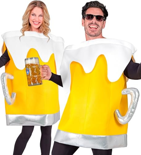 W WIDMANN MILANO Party Fashion - Jarra de cerveza para disfraces, mono para fiestas de la cerveza, fiestas populares, carnaval