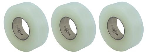 Rezztek Hockey Clear Schienbeinschoner-Tape 3er-Pack – Transparentes Hockey-Tape – Hockeysocken-Tape – Dehnbar und reißfest – Langlebig