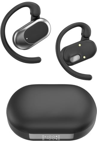 STECEi Open Ear Headphones, Bluetooth 5.4 Wireless Earbuds with Adjustable Ear Hooks, Powerful Sound, Air Conduction Earbuds with Mic, 36H playtime, Ultra-Comfort, IPX7 Waterproof Sports Earphones