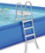 Scaletta per Piscine Fuori Terra a Due Lati, Scaletta per Terrazze con Gradini Antiscivolo, Supporta 250 kg per Piscine Fuori Terra 135 cm, Scale per Piscine