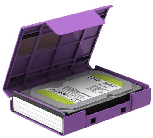 Storage Suitcase, Dust-Proof Hard Drive Organizer, 6.38x4.62x1.45
