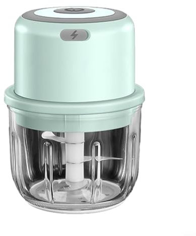 Niceminiwall Food Chopper Processor 300Ml Cordless Handheld Electric Garlic Slicer Masher Crusher Blender(Green)