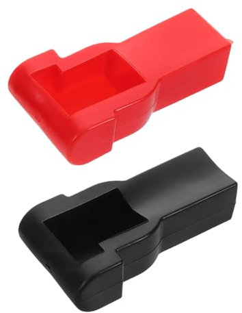 Zerodeko 2stücke Autobatterie Schutzabdeckung Für Plus Und Minuspol Gummi Und Polkappen Für Auto Motorrad Und LKW Batterie Terminal Deckel Batteriepolabdeckungen Für Winter Und Hohe Tempera