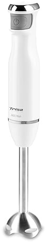 Trisa Diners Edition Stabmixer 600W, Smart Control, Edelstahl-Mixfuss, Weiß | Smart Control Stufenlos, Hitzebeständig, Spritzsicher, Abnehmbar, Spülmaschinengeeignet, 5 Jahre Garantie