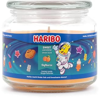 Haribo™ Duftkerze Sweet Universe, Aromakerze im Glas, 300g, 50h Brenndauer