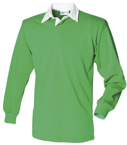 Front Row Men's Polo Shirt multicolour Verde acceso/Bianco Medium