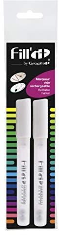 GRAPH'IT Fill'it Blister 2 leere Marker, transparent, mittel, 2 Stück