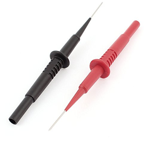 Sourcingmap 2PCS Multimeter Universal Probe Test Pin Needle Tester 4mm Socket