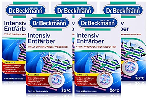 5x Dr. Beckmann Intensiv Entfärber 200g - Für alle Textilien + Farben