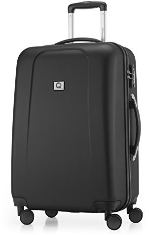HAUPTSTADTKOFFER - Wedding - Hartschalenkoffer Trolley Rollkoffer Reisekoffer, TSA, Doppelrollen, 65 cm, 71 Liter, Schwarz