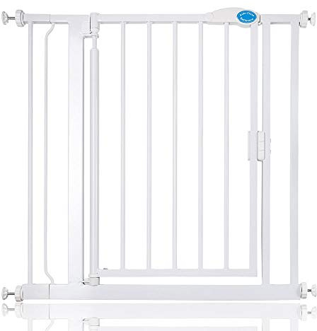 Bettacare Auto Close Stair Gate, 82.2cm - 89.2cm, White, Pressure Fit Safety Gate, Baby Gate, Safety Barrier for Doors Hallways and Spaces, Easy Installation
