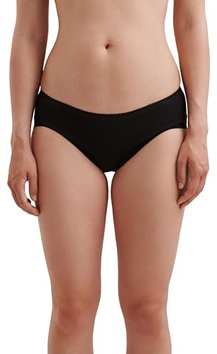 Dilling Damen Merino Wolle Midi Slip Schwarz – Unterhose Aus 100% Bio Merinowolle – Atmungsaktive Briefs Ohne Superwash – Nachhaltige Damen Unterwäsche