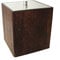 SANIMIX Edle braune Wattedose Kosmetikdose aus Holz - Badaccessoires Design Wood