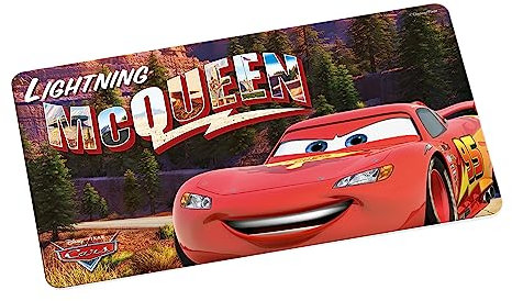 Disney Lightning McQueen 12784 Cars Board Board Melamine Breakfast Set, Multi-Colour