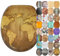 Sanilo Soft Close Toilet Seat, Wide Choice of Wooden Toilet Seats, Stable Hinges, Easy to Mount (World Map)