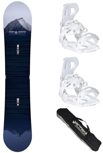 Airtracks Damen Snowboard Set Day & Night Lady + Bindung + Bag | Komplettset: Day & Night Lady Board, Bindung Star W / Master W und Bag – All Mountain, Freestyle, Freeride