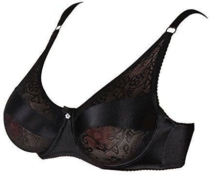 Kitchnexus Reggiseno per Mastectomia per Seni Finti in Silicone (40/90, Nero)