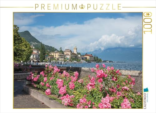 CALVENDO Puzzle Uferpromenade Gardone Riviera | 1000 Teile Lege-Größe 64 x 48 cm Foto-Puzzle für glückliche Stunden