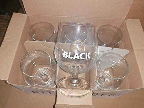 licorne Lots de 6 Verres Black 25 cl