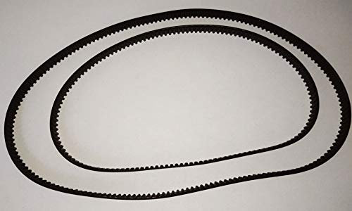CSR Juego de 2 correas dentadas para Bifinett KH1170, sustituye a Unold 8656050 y 8656051, correa de distribución mecánica