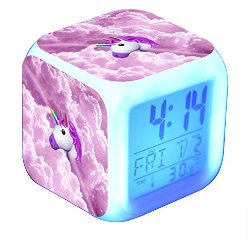 Kinder Wecker Liefern Pferd Tier Farbe Kreative Neue Kleine Wecker LED Night Glowing Elektronische Alarm Geburtstagsgeschenke für Erwachsene (19)