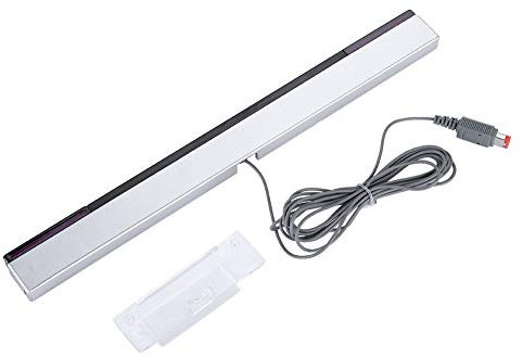 Wii-Sensorleiste, Kabelgebundener Empfänger Sensorleiste mit Ständer für WII/WIIU Konsole, Wii Sensorleiste Kabellos