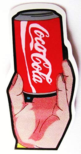 Coca C o l a - Aufkleber - Hand mit Dose - Motiv 035-63 x 32 mm