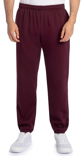 Fruit of the Loom Men's Eversoft Fleece Sweatpants, Maroon, Small