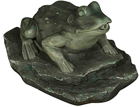 Bermuda Frog On Lily Pad Pond Spitter Water Feature
