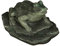 Bermuda Frog On Lily Pad Pond Spitter Water Feature