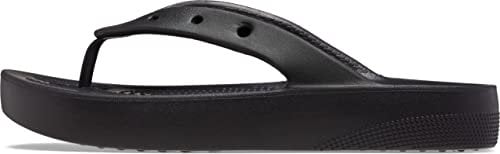 Crocs Donna Classic Platform Flip W Infradito, Black, 37/38 EU