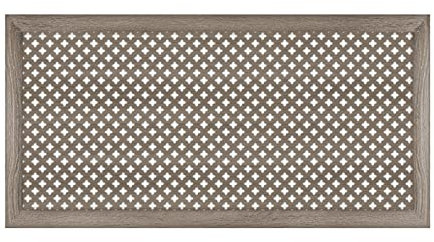 HEXIM Cache - Radiateur MDF & HDF - Habillage décoratif de radiateur en différentes tailles & motifs - Habillage en bois (Revêtement avant Gotica Chêne Vintage - 120x60cm)