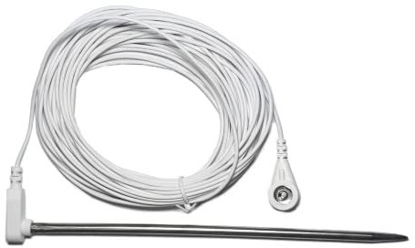 Asta di Messa a Terra con Cavo da 10 m, collega Il Tuo Corpo alla Terra, Ottimo da Usare con Telo di Messa a Terra, Tappetino, Federa, Pad, ECC.