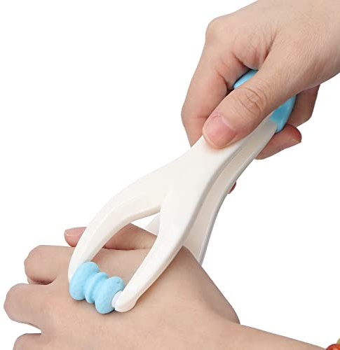 Akupressur-Massagegerät 2 in 1 für Fingergelenke, Stressabbau & Durchblutungsförderung mit doppelten Gummirollen