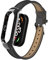 nuosiweilang Bracelet Compatible pour Xiaomi Mi Band 7,Mi Band 7 Bracelet de Remplacement en Cuir pour Xiaomi Miband 7 Hommes et Femmes,Noir